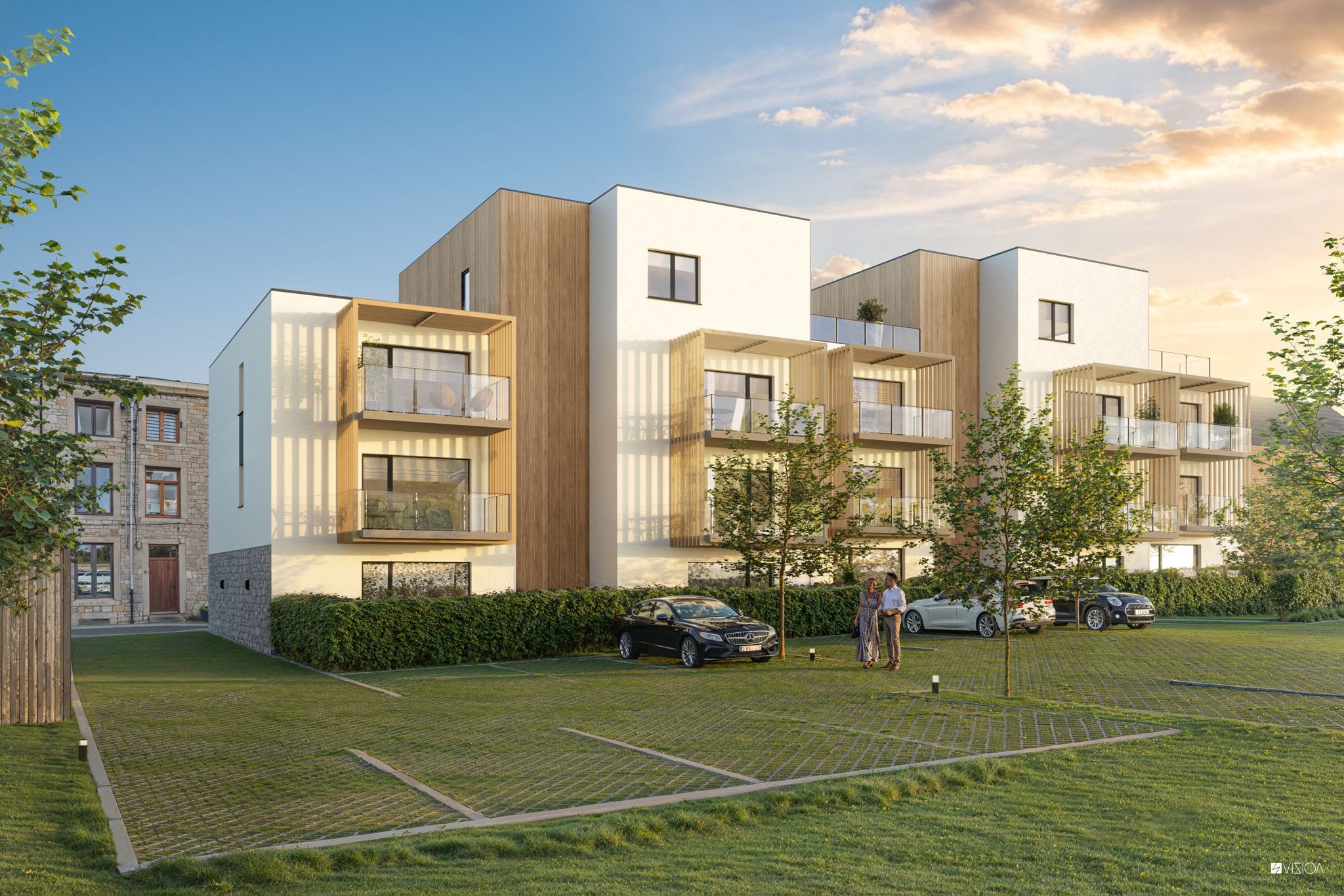 Projet BORÉA — rendu architectural (projection)